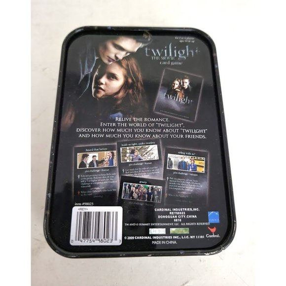 Twilight the Movie Card Game (no Die) in original tin - Picture 2 of 3